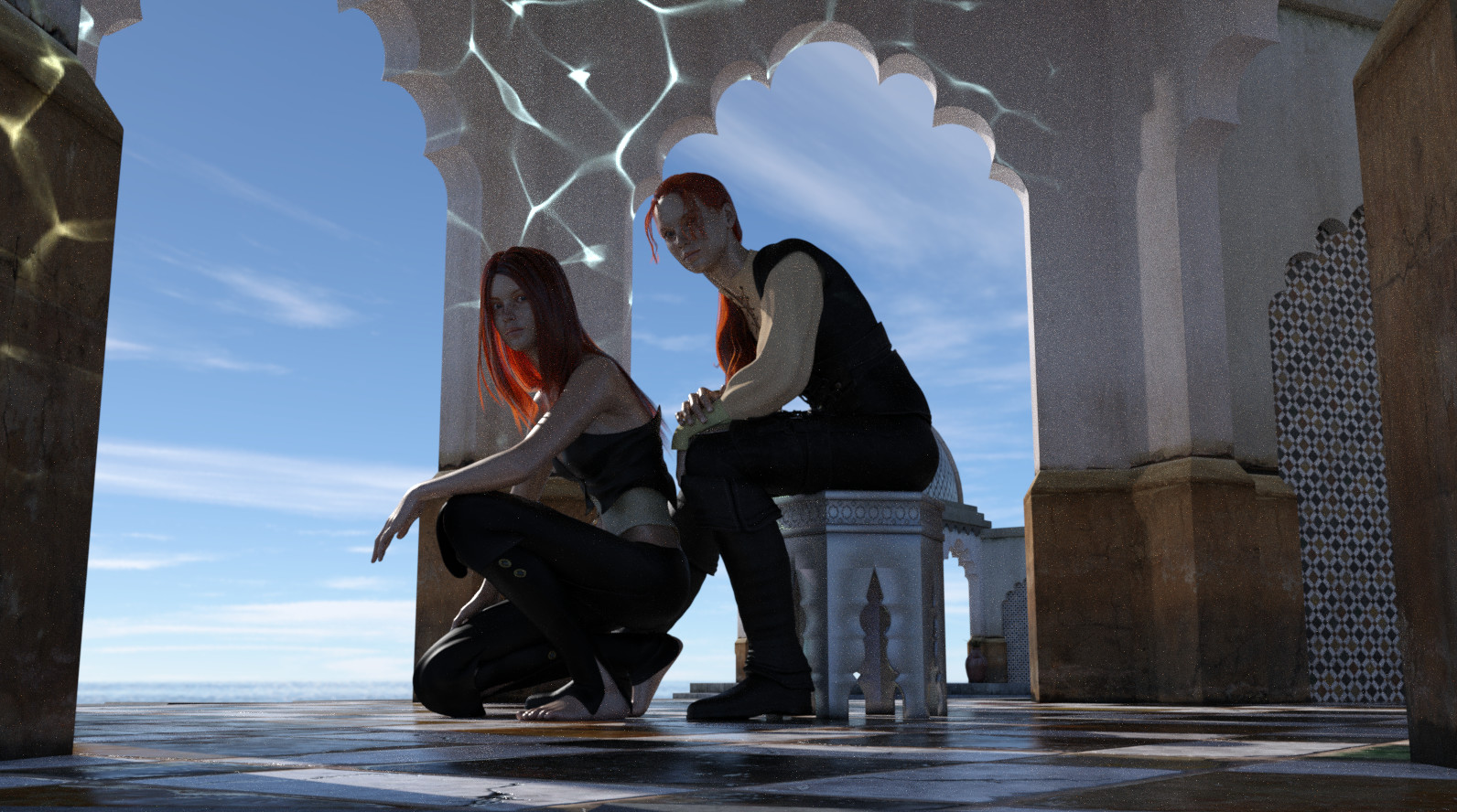 Added Sea Caustics
(Headlamp Off)