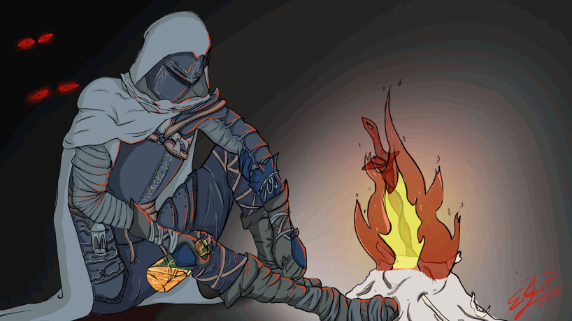 Emilio Parra Dark Souls Bonfire Animation