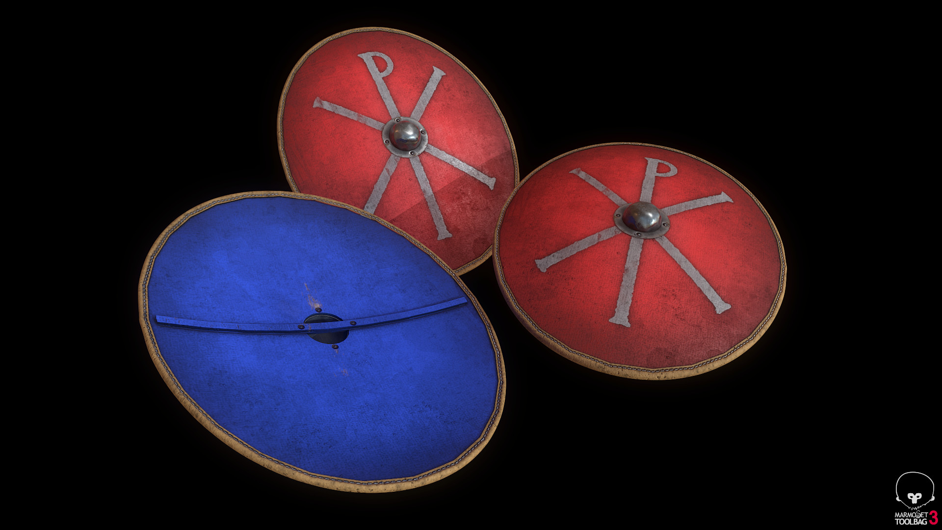 Late Roman Shield Model Resource Pack