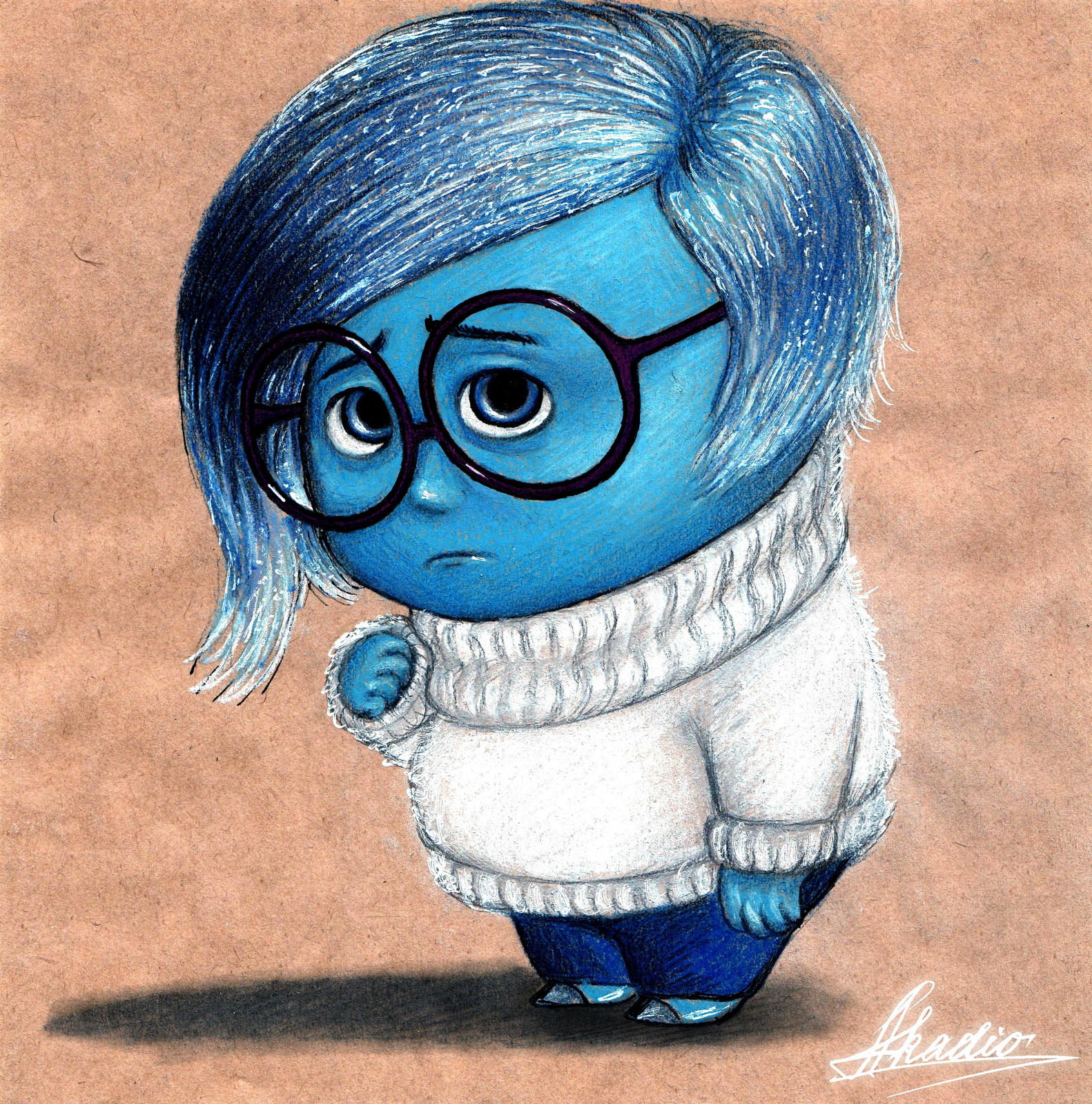 Artstation Sadness Inside Out Fanart Verielle Alexandro