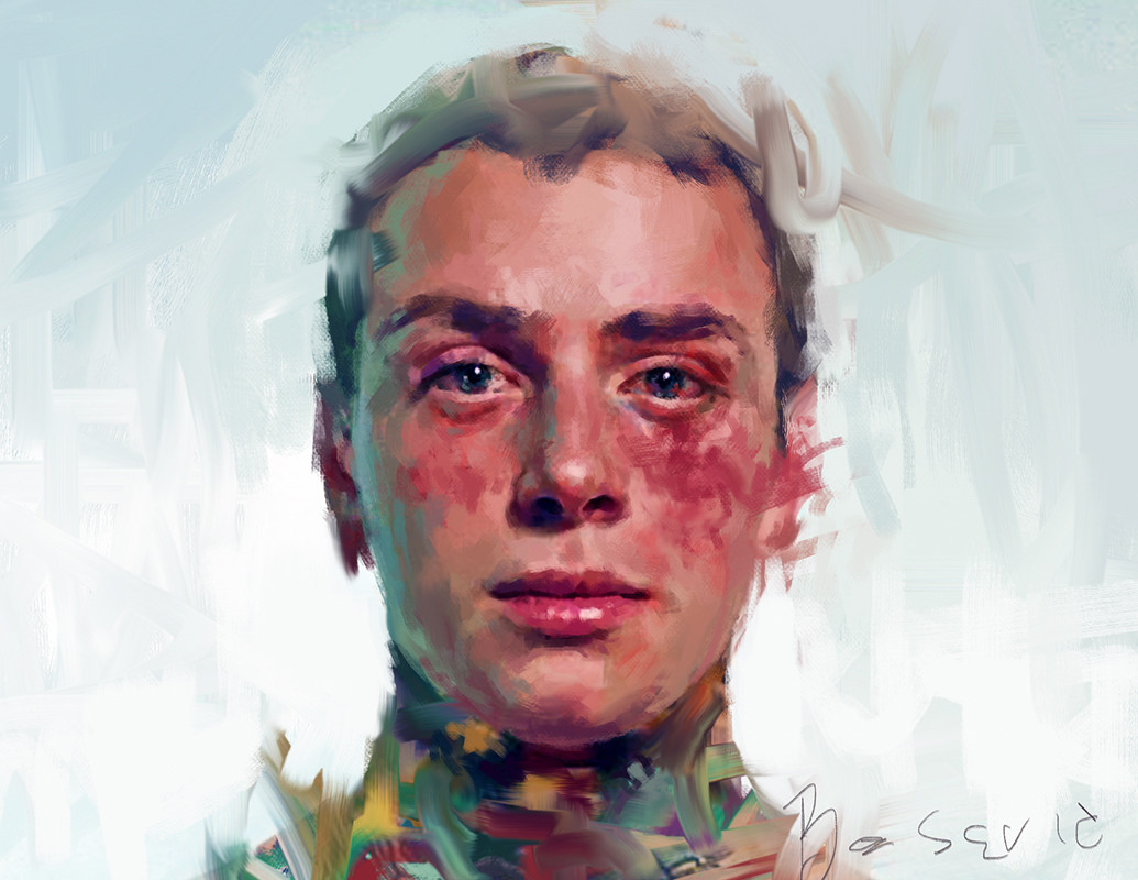 Artstation Happy Tired Portrait Ivana Besevic