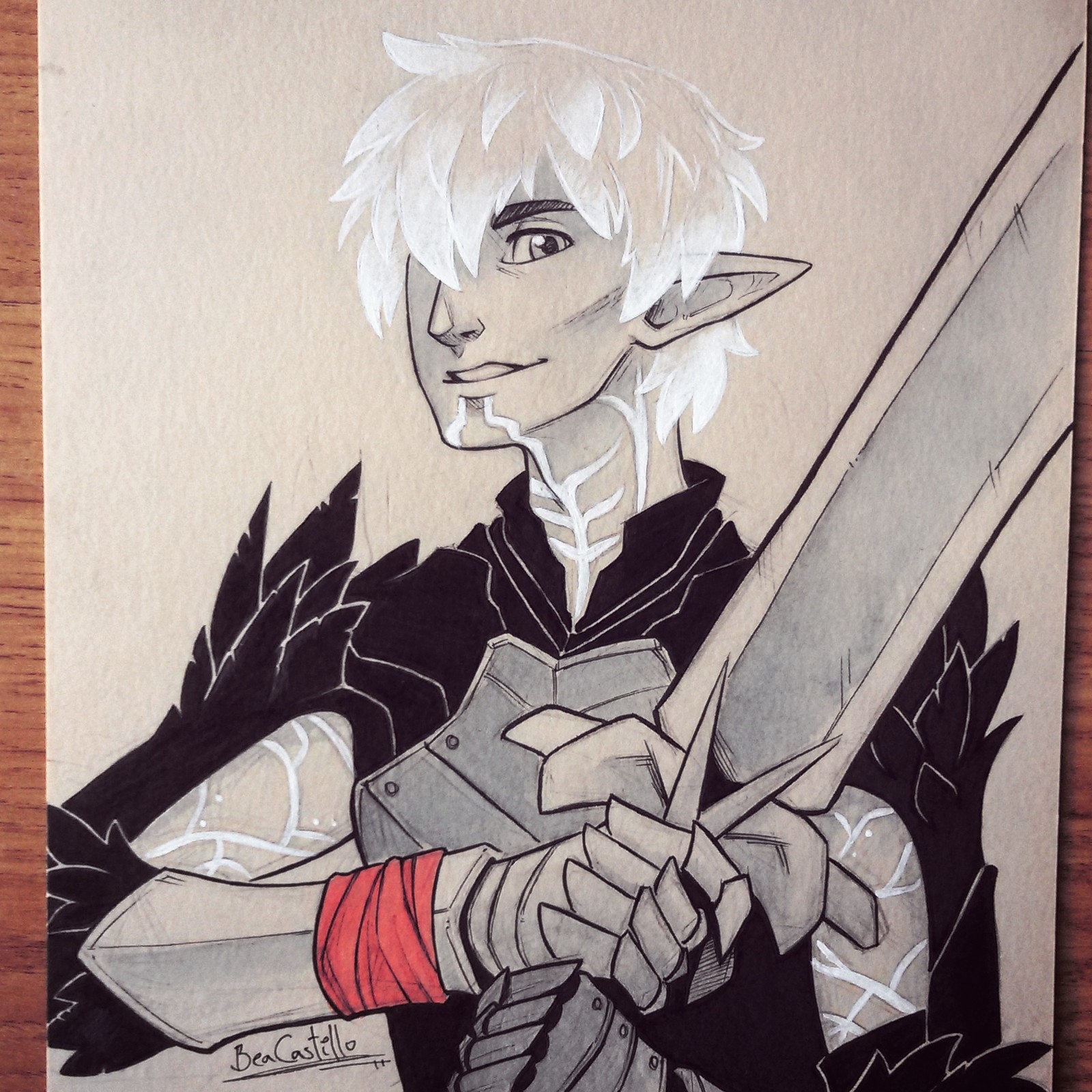 Day 30 - Fenris from Dragon Age 2.