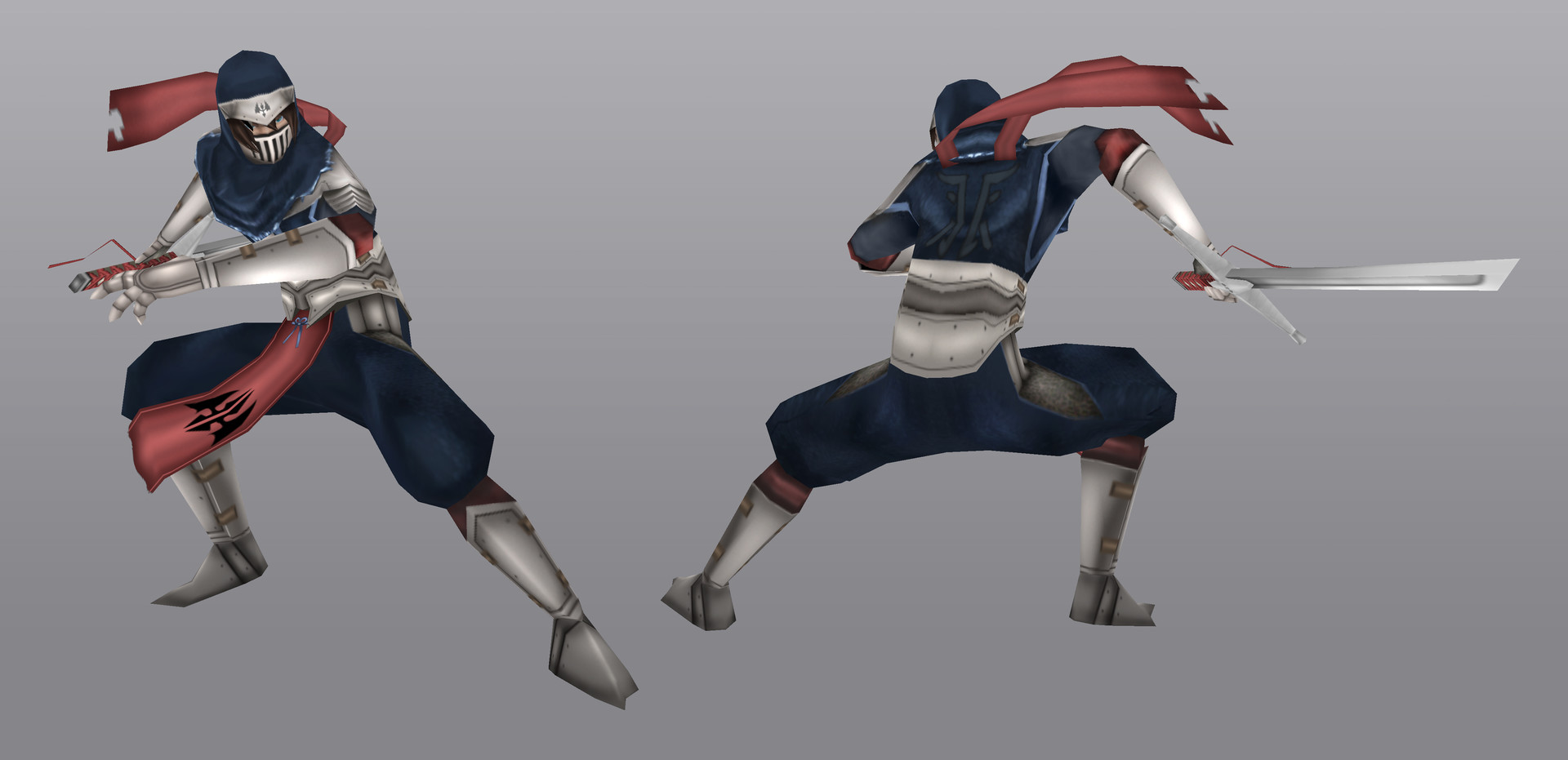 Artstation Low Poly Ninja Knight