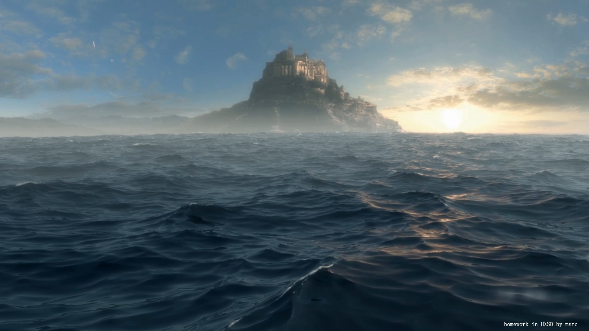 Artstation Ocean Matte Painting Chao Cai