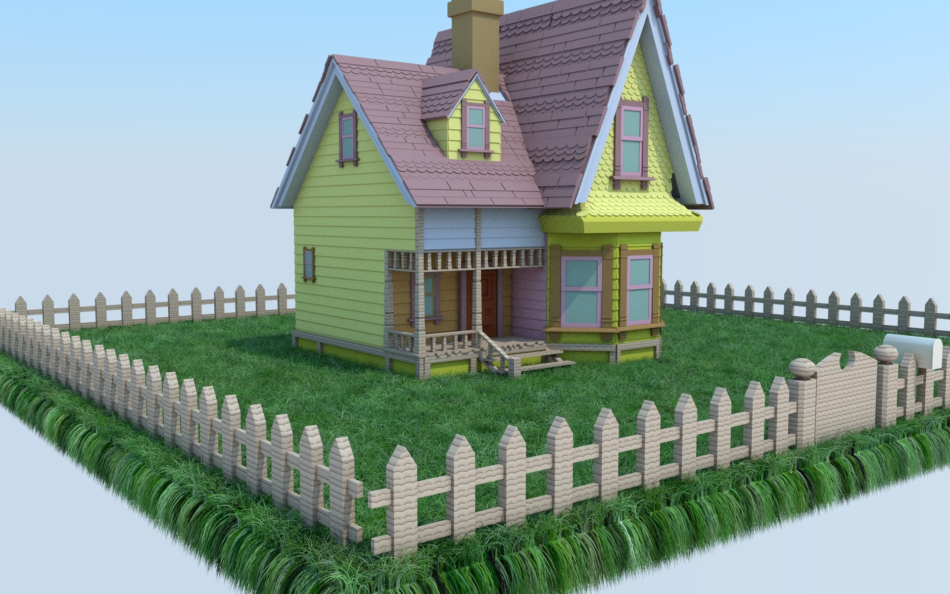 Blender: Pixar's Up house - 3D model by raya.creates (@raya.creates)  [e20688b]