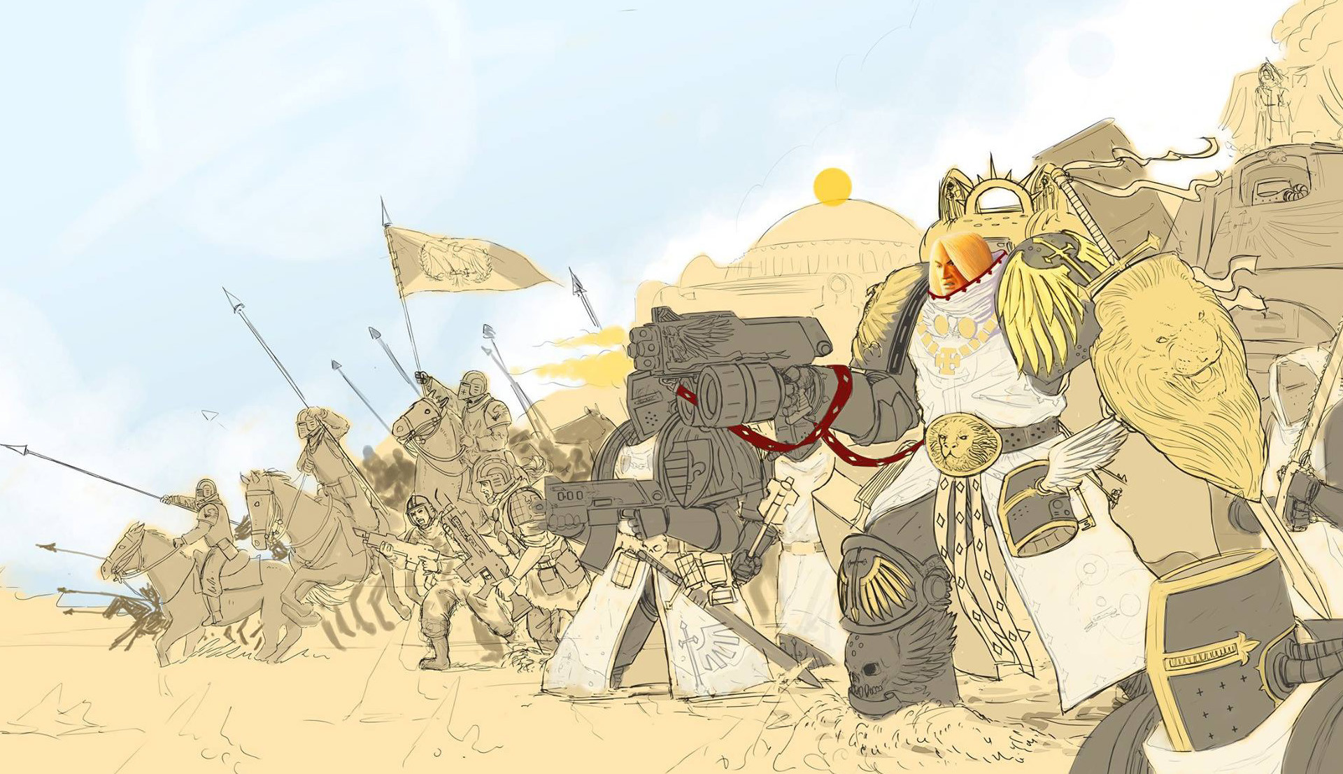 Artstation 1st Legion Primarch Lion El Jonson Michael Schierup