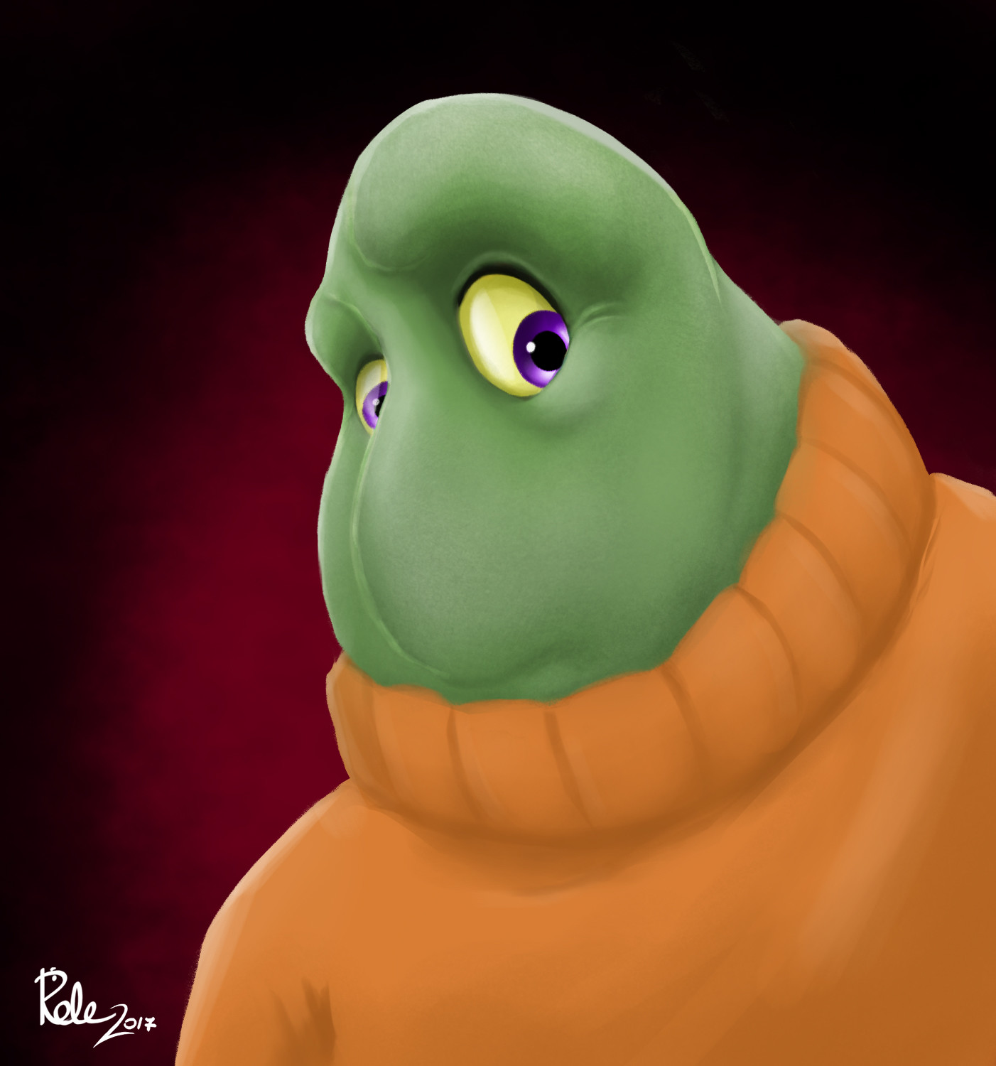 Turtle wearing a turtleneck top