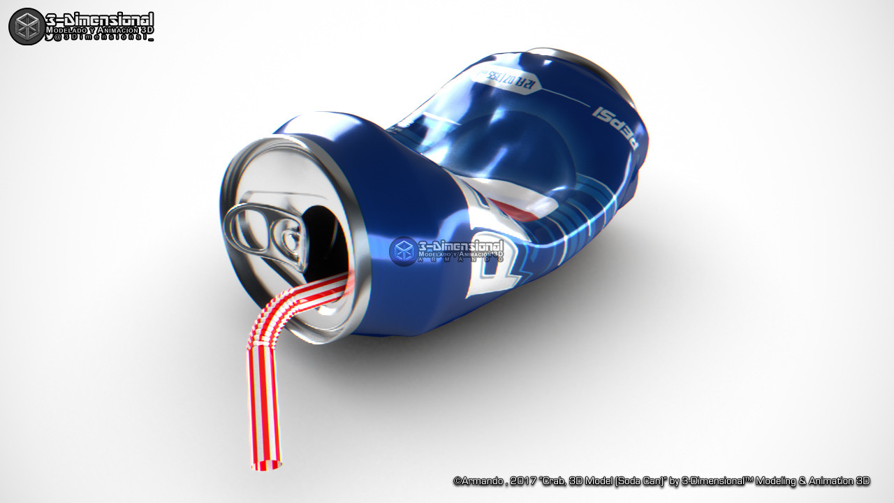 Crushed Soda Can (element in scene)