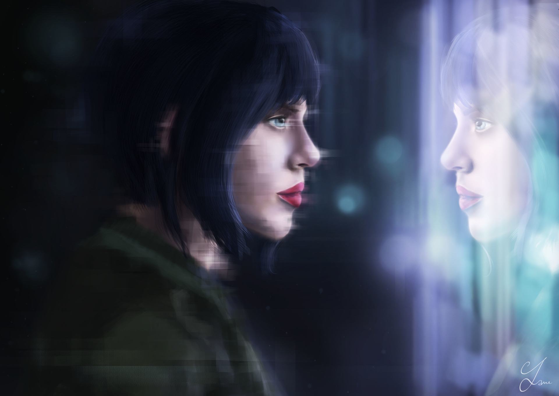 Artstation Ghost In The Shell Reflection Of Us