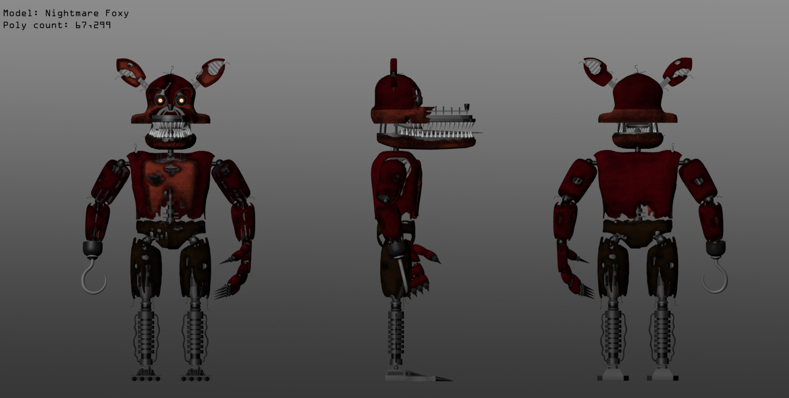 Эндоскелет спрингтрапа - Springtrap endoskeleton. dewalls.ru