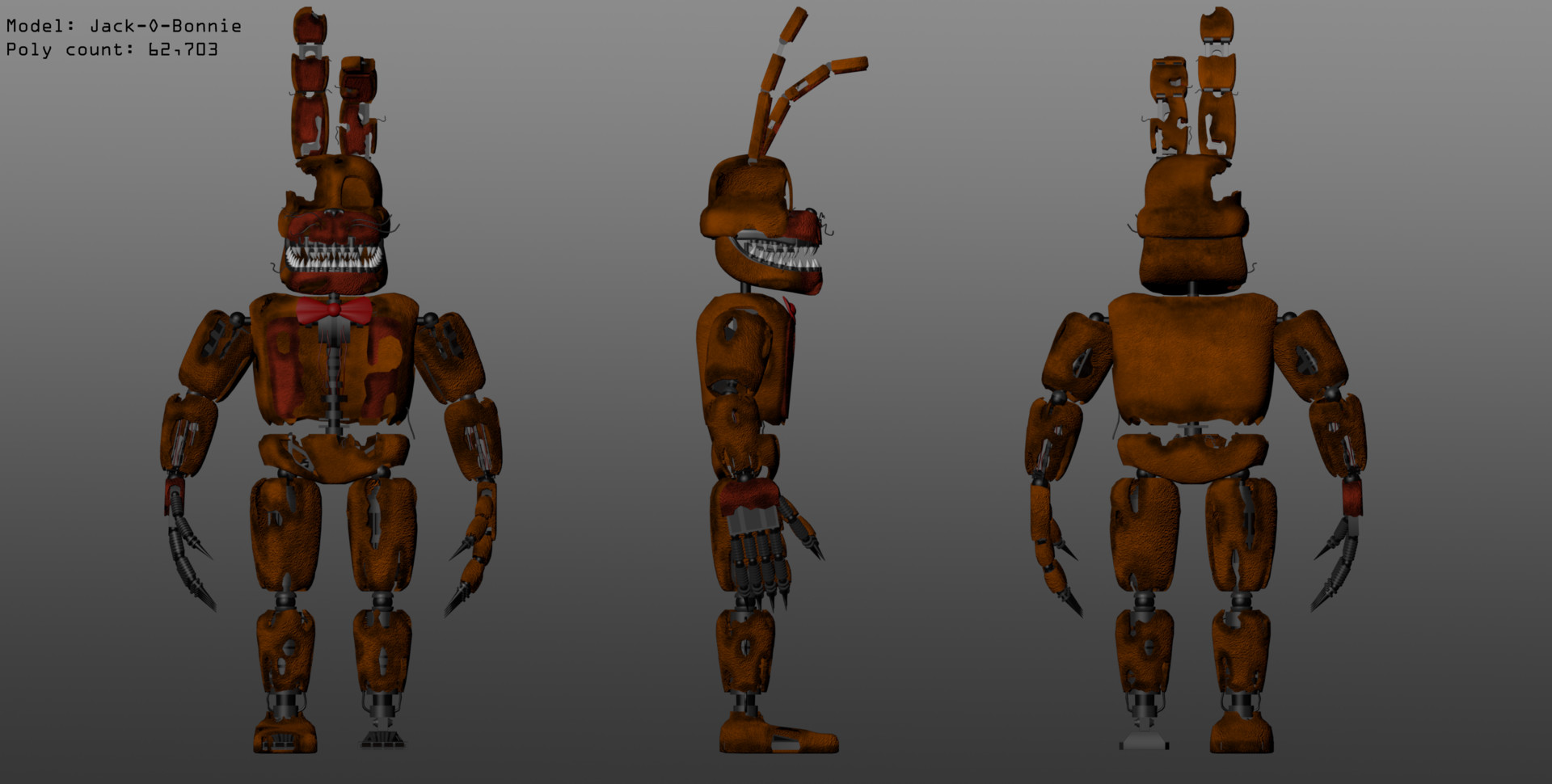 Thomas Honeybell - Five Nights at Freddy's 4 Fan-Made Nightmare 3D Models