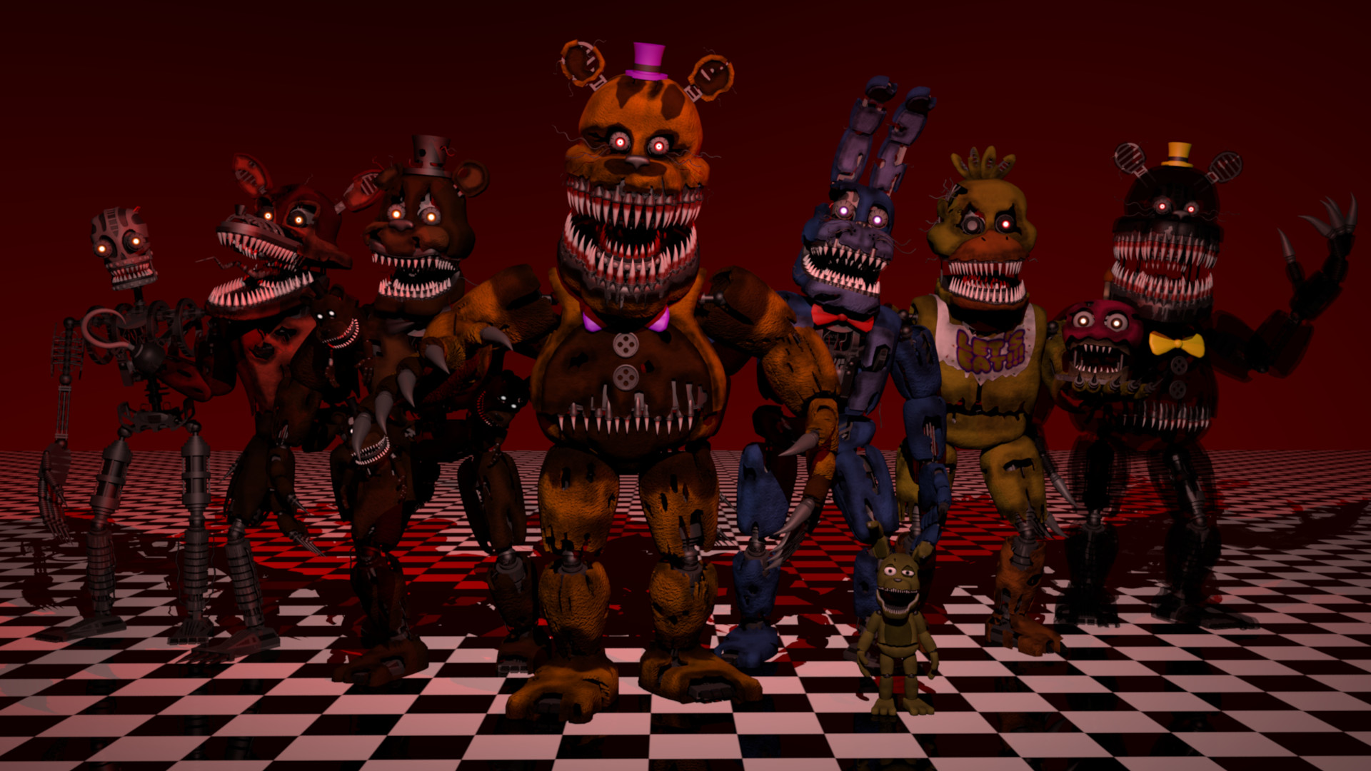 Five Nights At Freddy's 4 (Night #5) COMPLETE