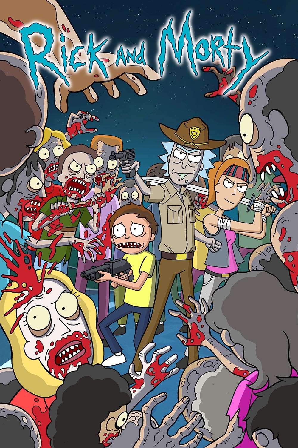 ArtStation - Rick and Morty the Walking Dead, Dan Borgonos