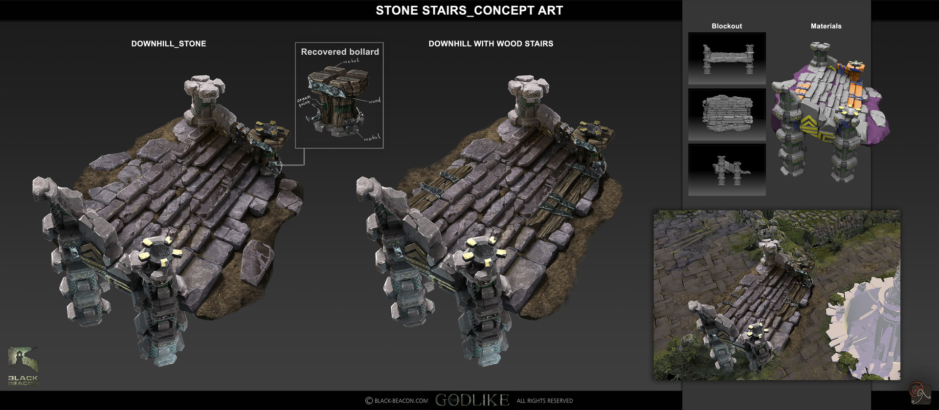 Artstation Stone Stairs Concept Art Olesia Goiko