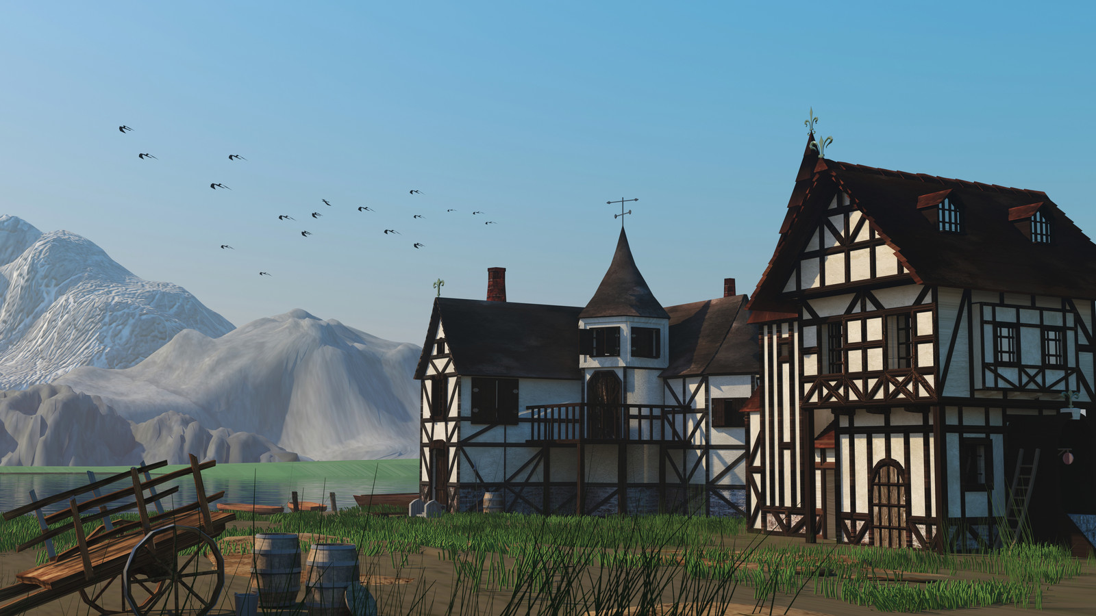 Medieval village concept