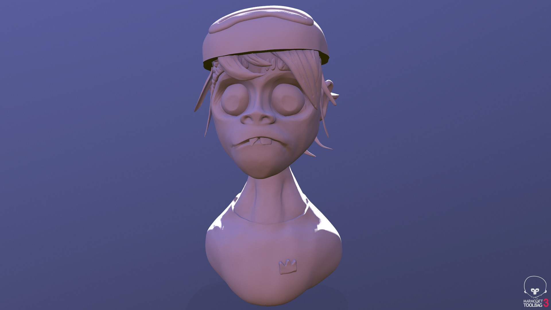 Artstation Gorillaz Character 2d Speed Sculpt Jeremy Fermor