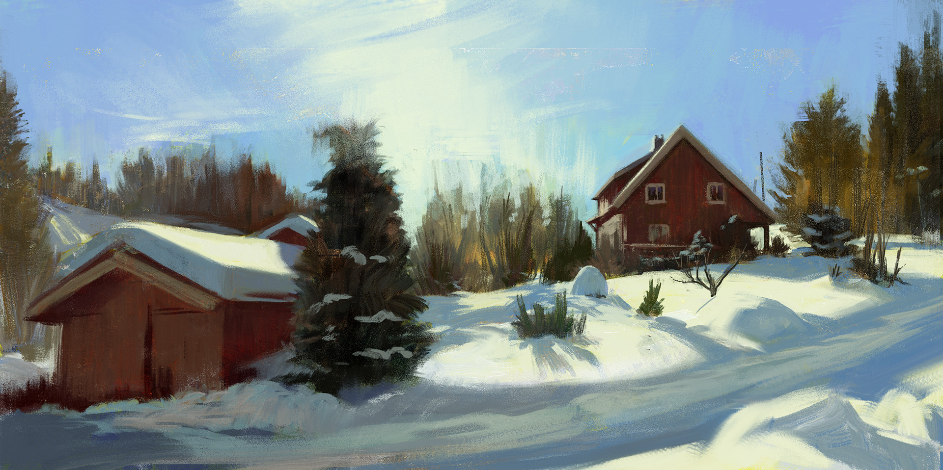 Artstation More Daily Virtual Plein Air Paintings Robert Kubik
