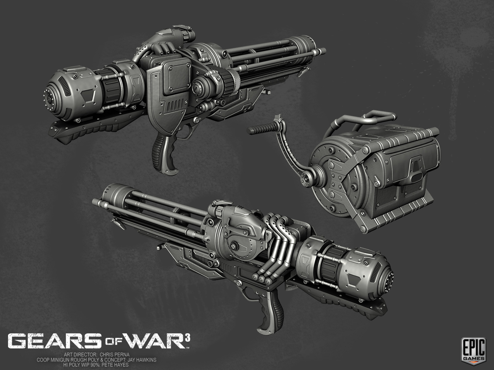 ArtStation - Gears of War 3 Weapons