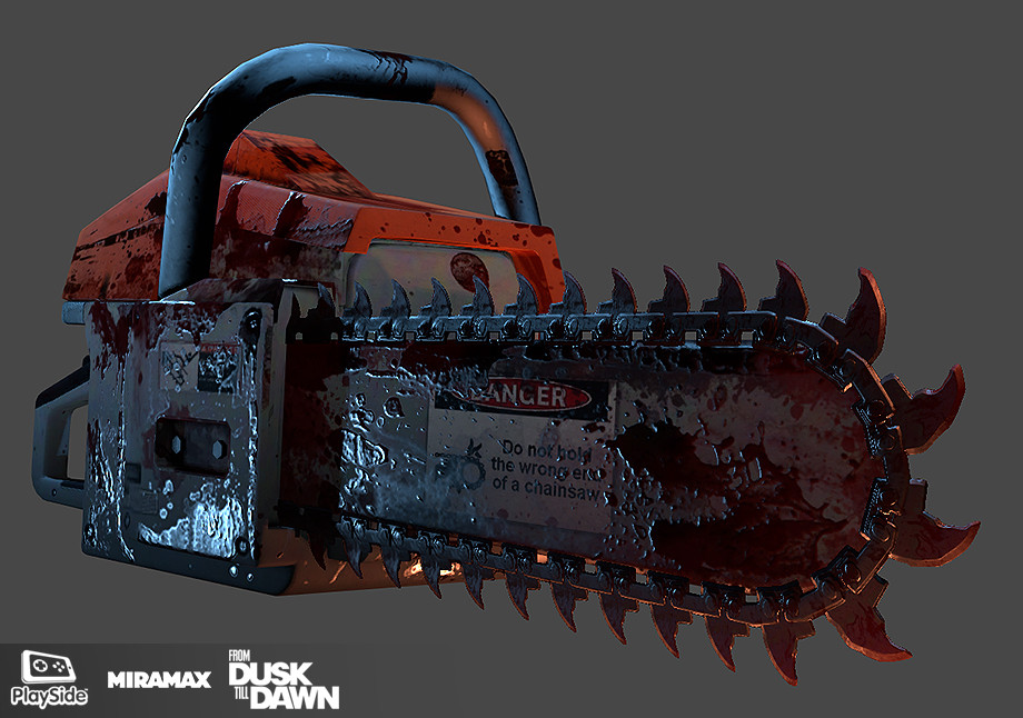 Chainsaw weapon / Mobile Game Asset.