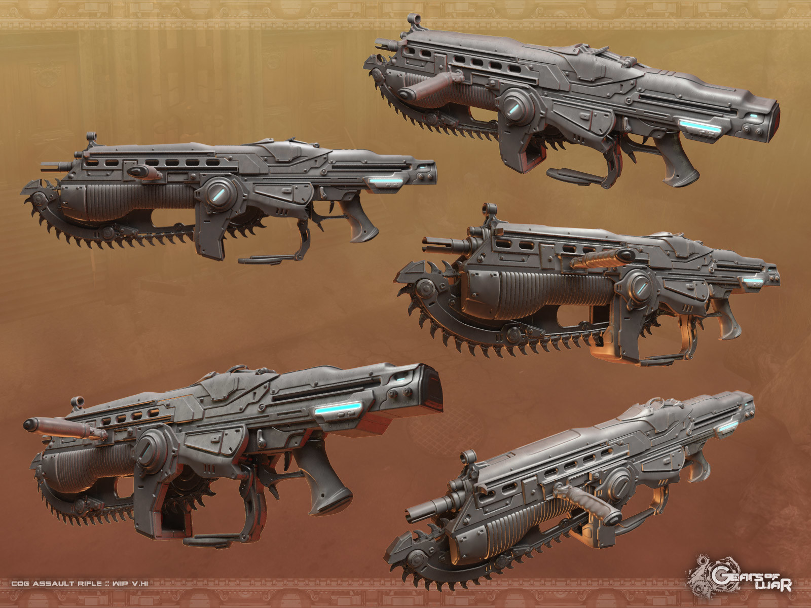 Artstation - Gears Of War Weapons