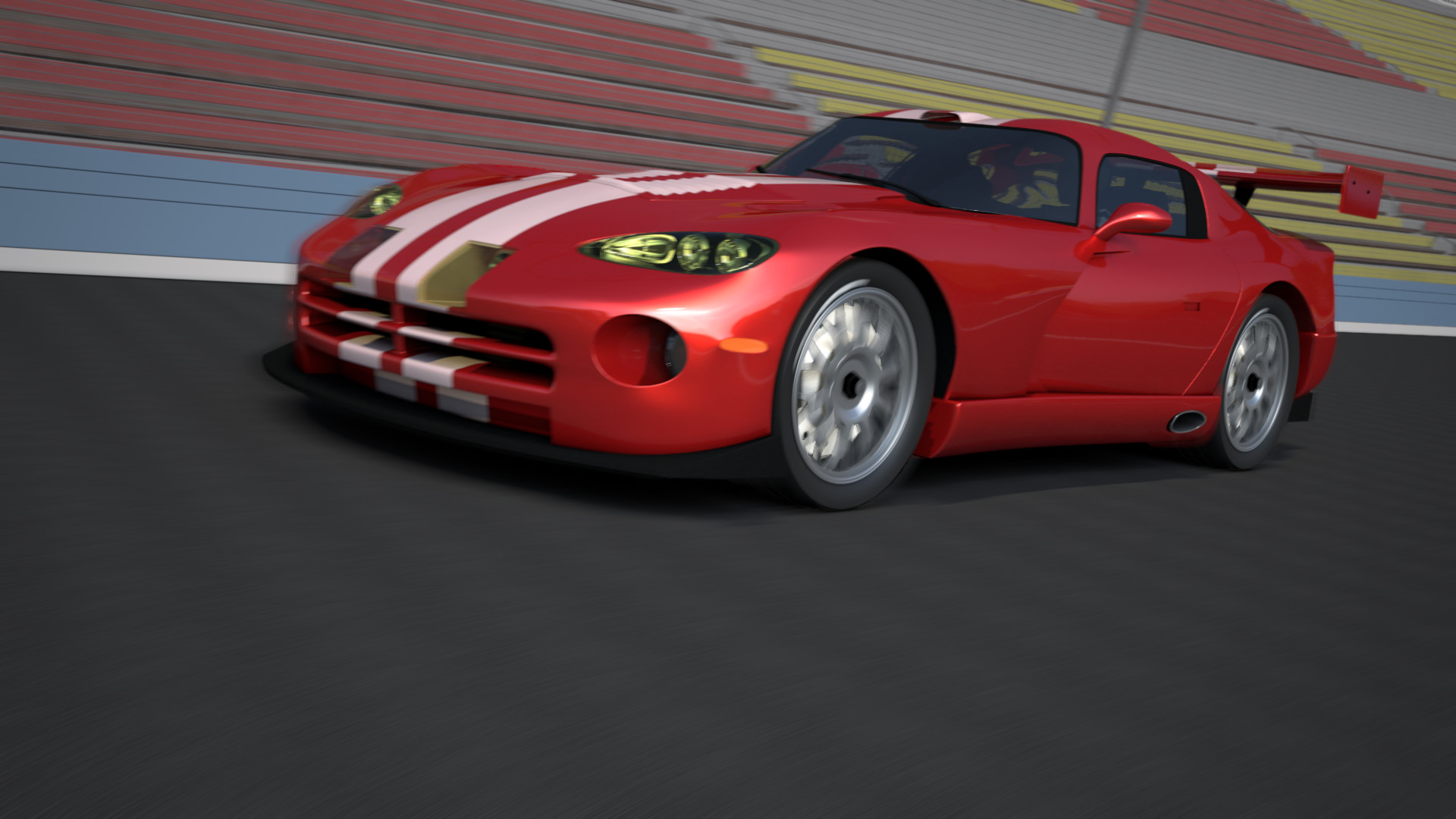 Artstation Dodge Viper Gts R Packshot Yann Cariou
