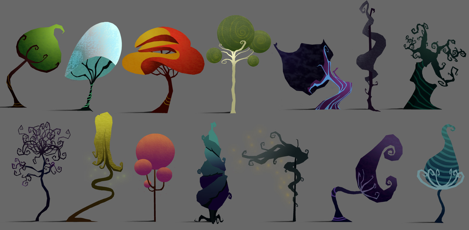 Artstation Trees Concept Art Ophelia Rintz