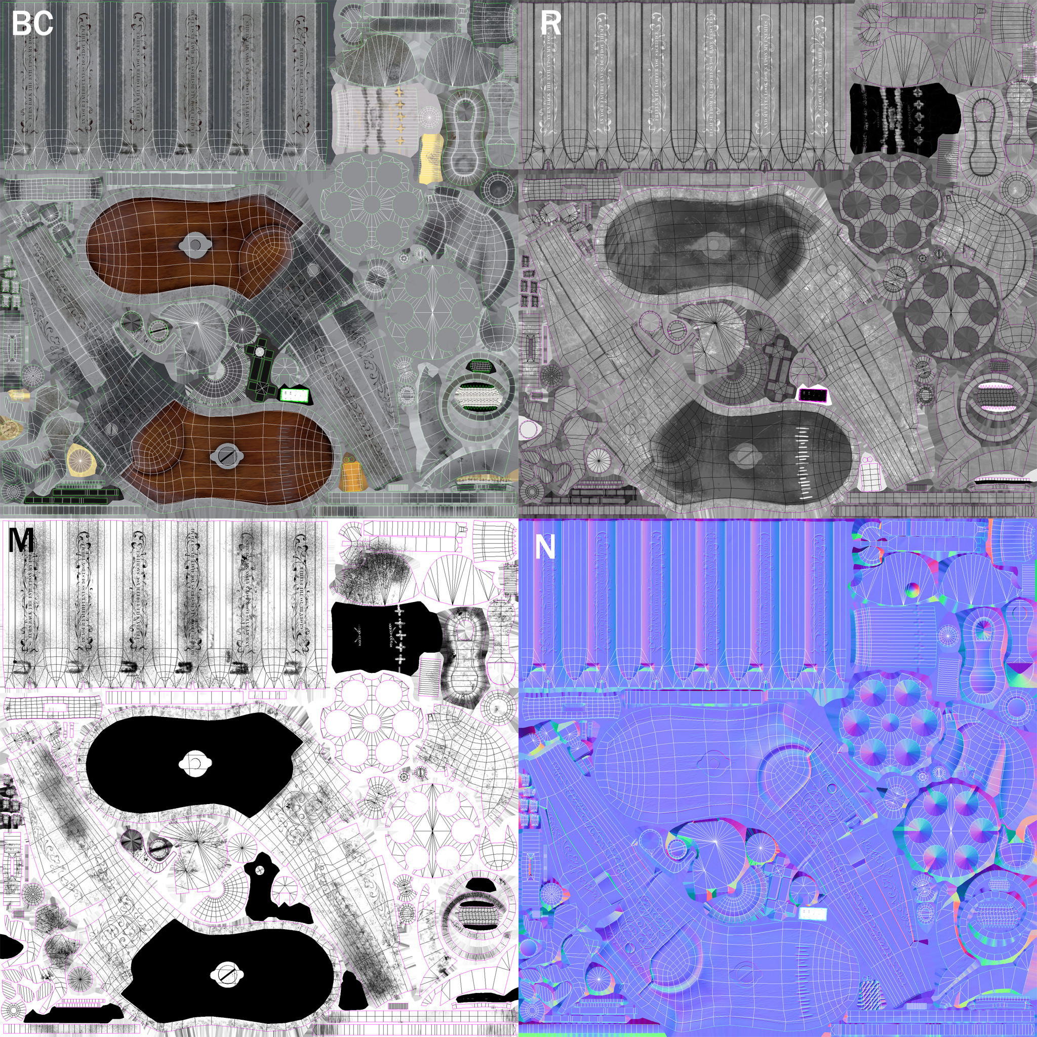 Maps used (extra AO map not showed)