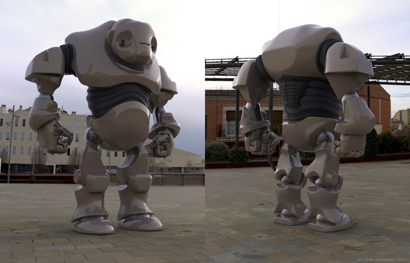 'Warrior-Robot' rendertests.