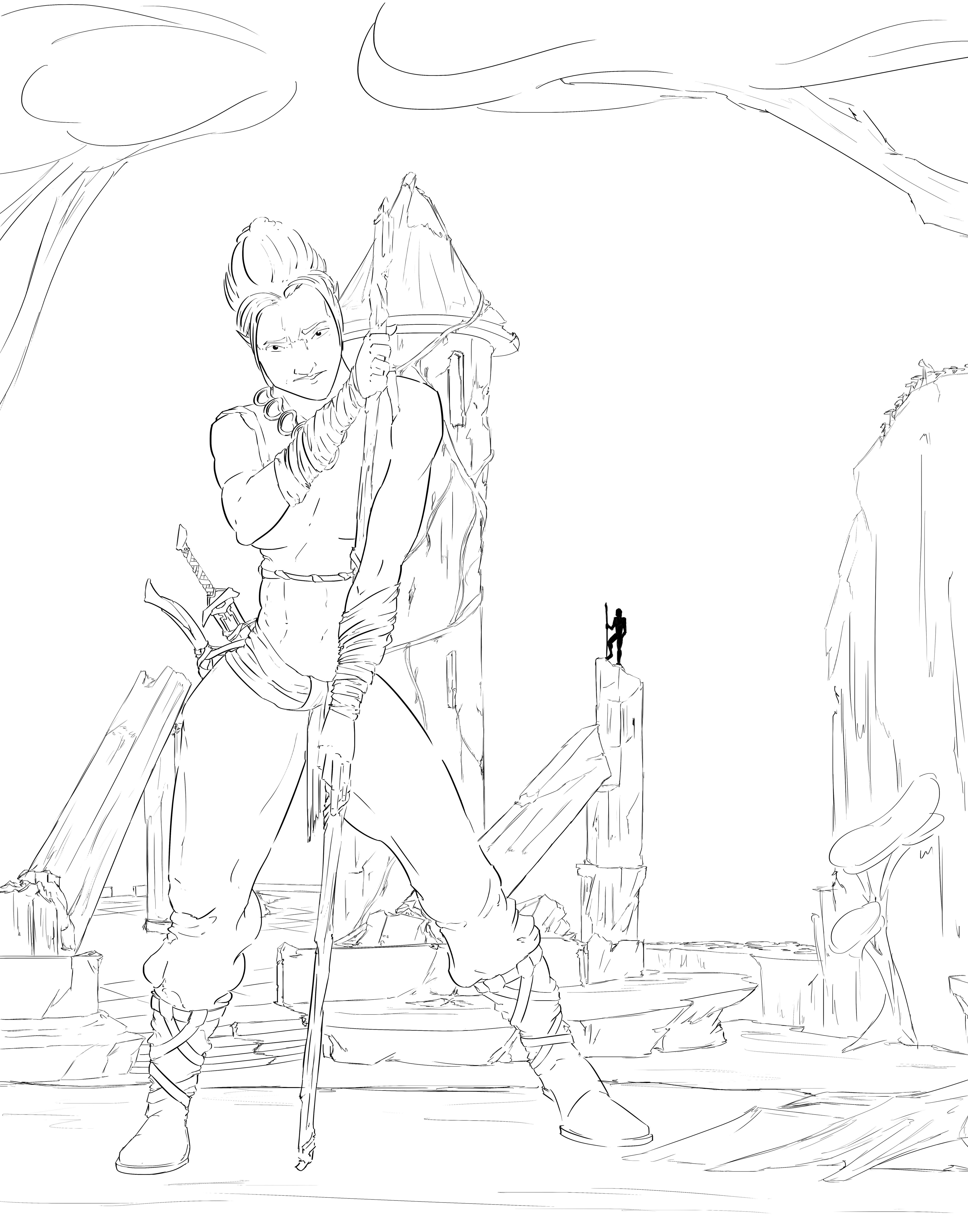 Full Line Drawing