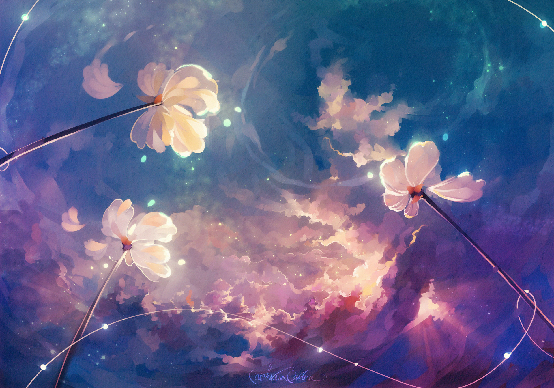 ArtStation - Sky flowers Marina Michkina