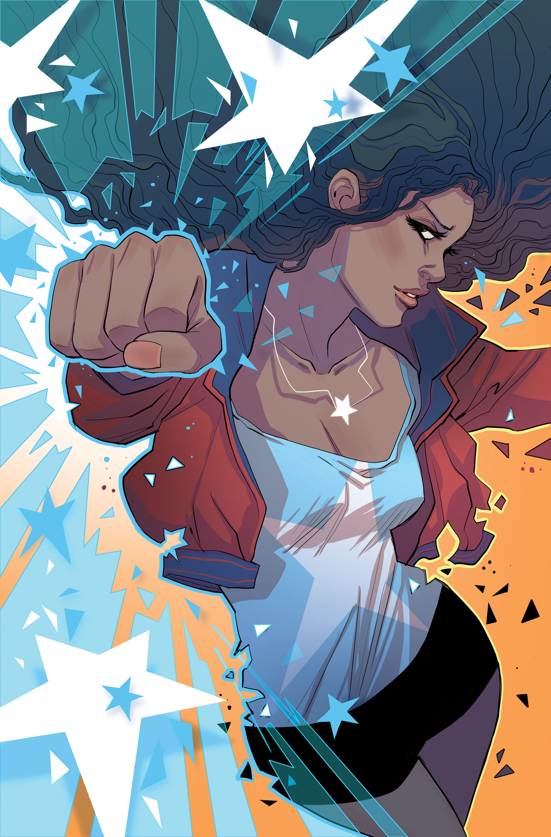 ArtStation - Miss America - America Chavez - cover art - Marvel Comics, Marguerite Sauvage