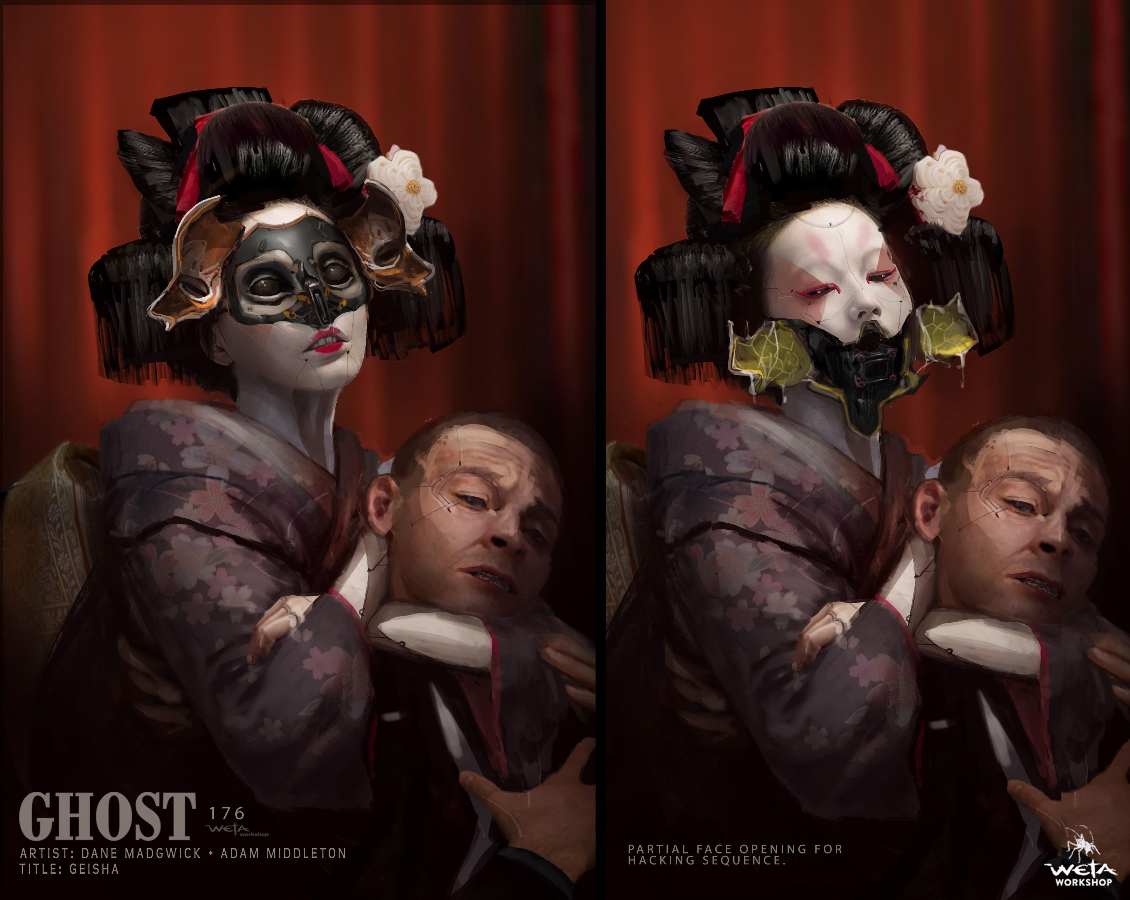 Hacked Geisha Design - Artists: Dane Madgwick and Adam Middleton