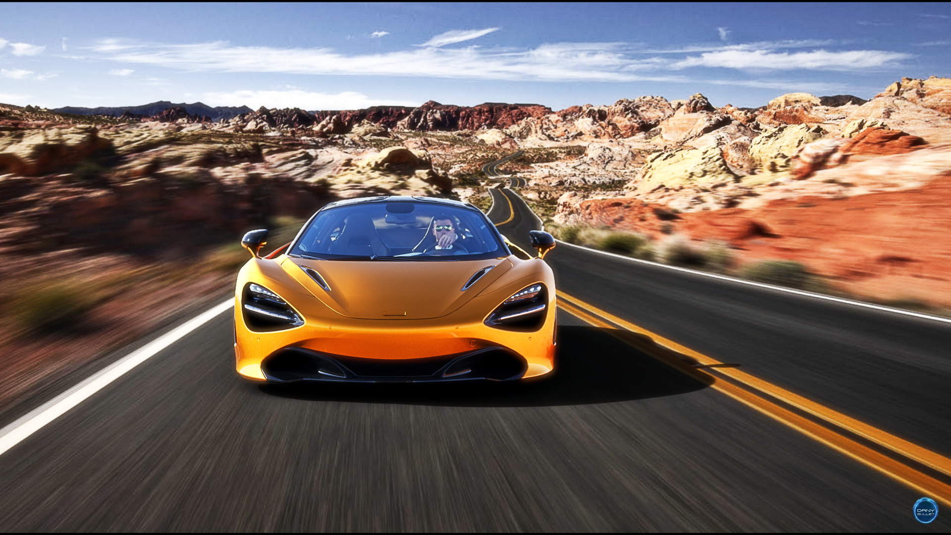 Dany Bullet - Mclaren 720S 2017 3D Renders
