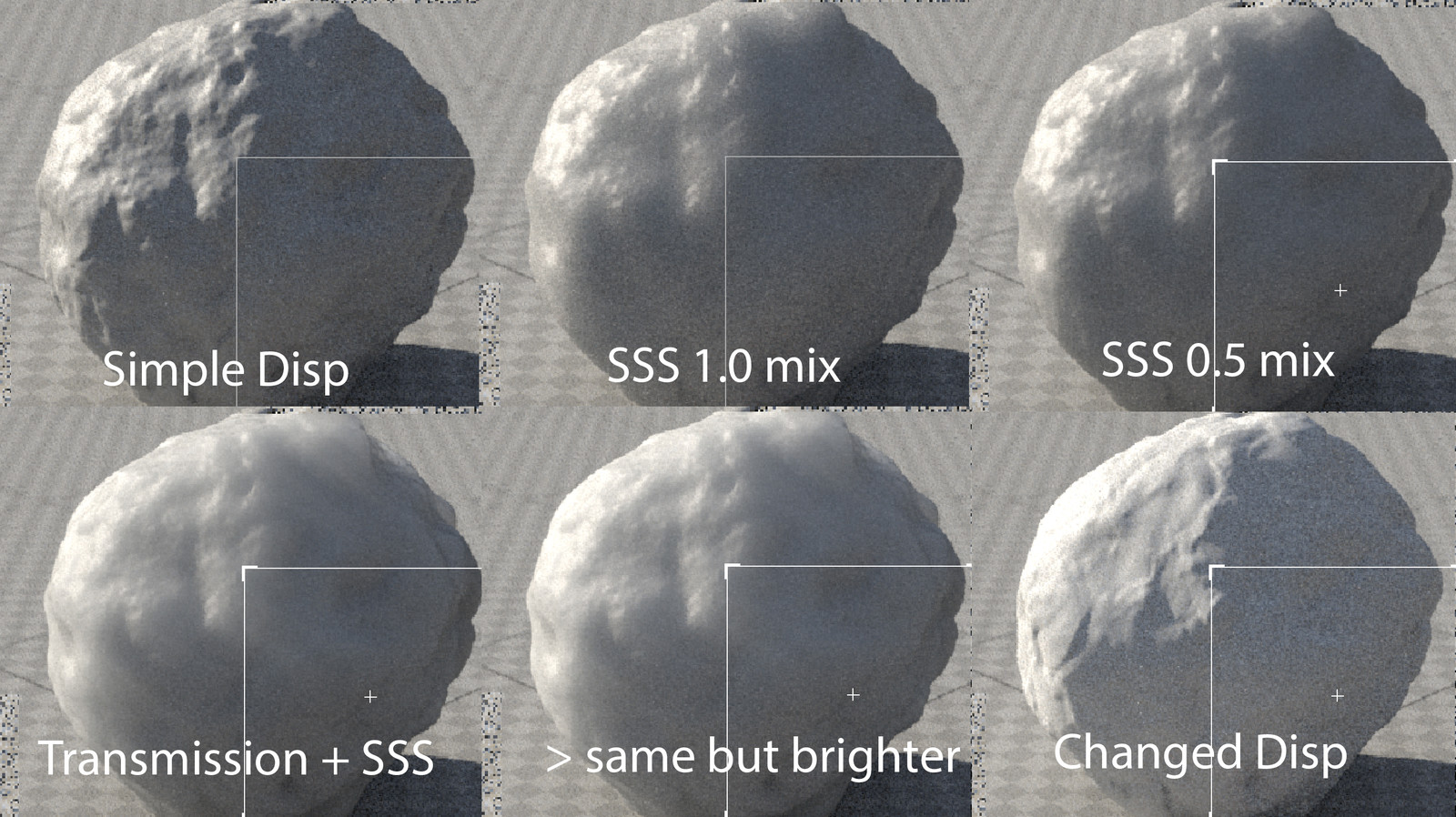 WIP - some screen shots I saved as I was playing with values