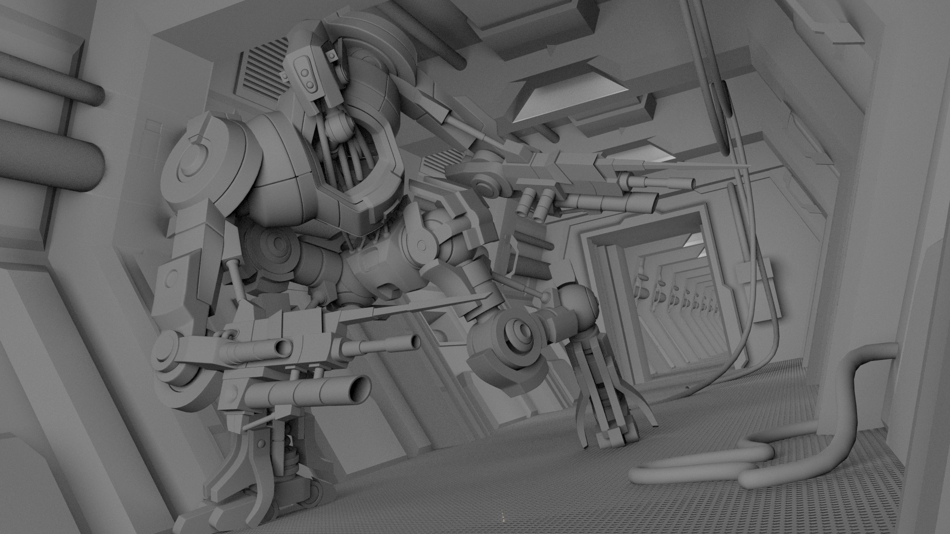 Daral Chapman Sci Fi Robot Battle