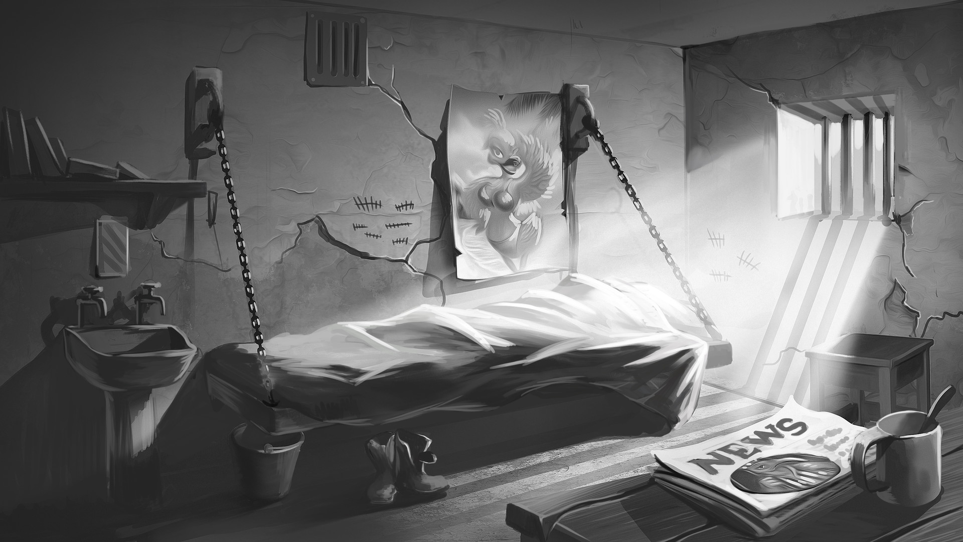 Artstation Prison Cell Slotopaint Gamedesign