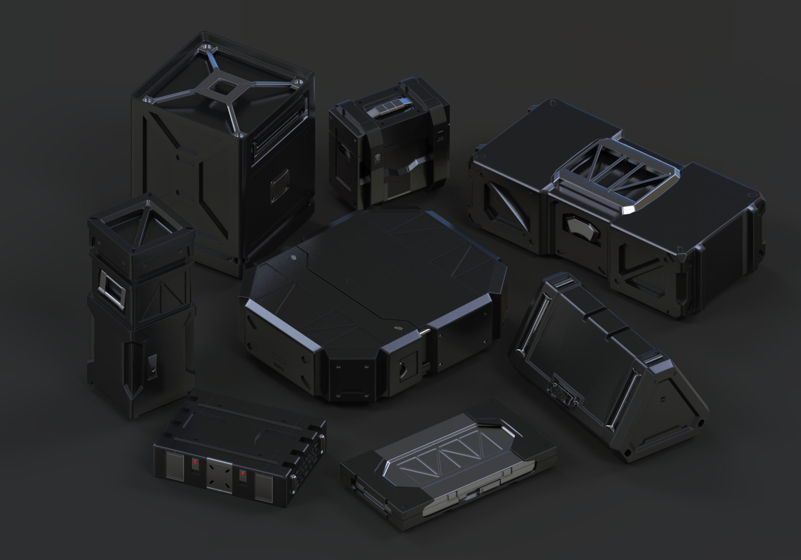 Andrew Sovetkin - Concept sci-fi Ammunition boxes inspiration Mr ...