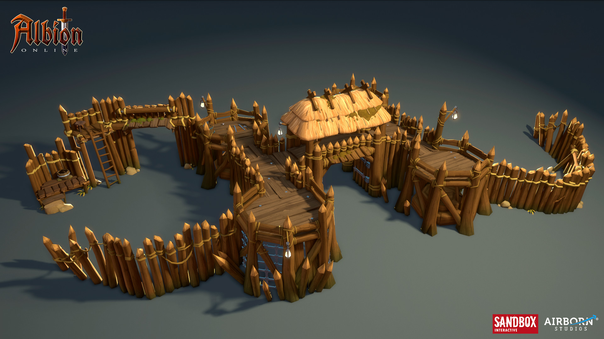 ArtStation - Albion Online : Swamp 2d Building concepts