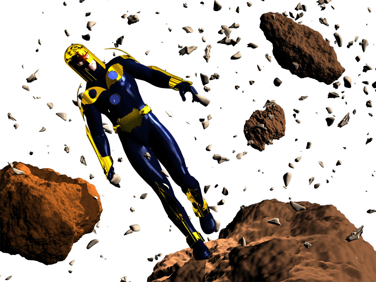 A raw render out of Daz, before all the Photoshop post-work.