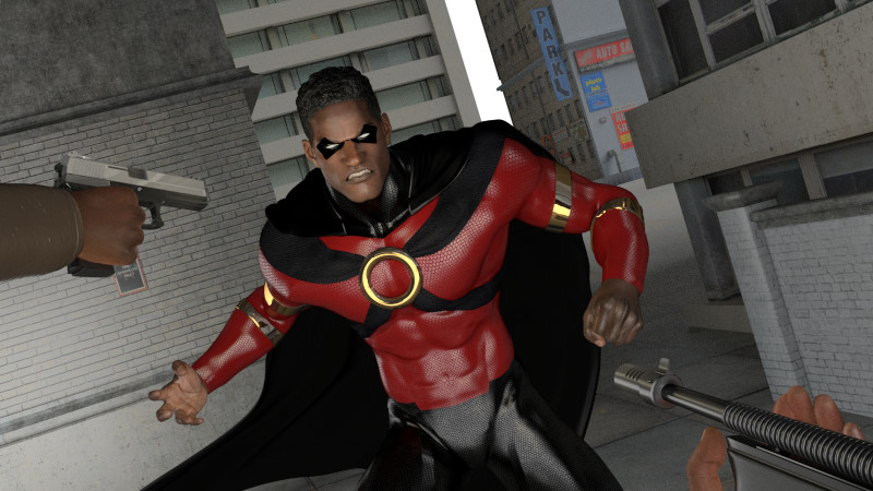 Early Cycles render out of Blender. Lighting was not quite right, and no graffiti on the walls yet.