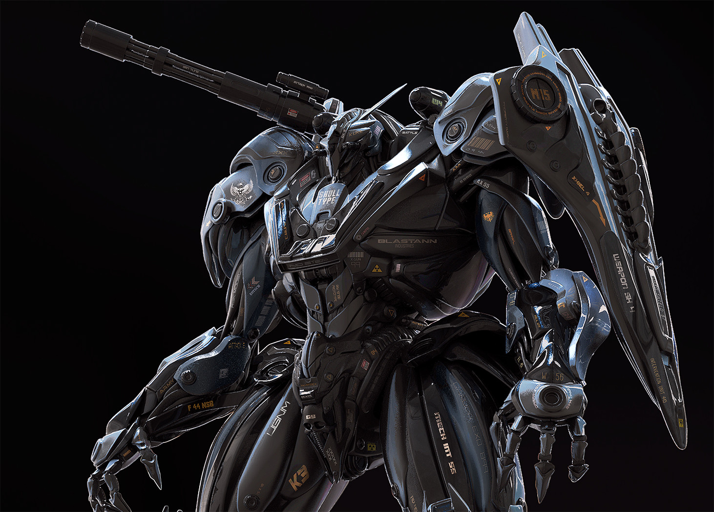 Christophe Lacaux Garuda Exoskeleton Mecha Hierophany Trans Yuggothian In helper to hero, the evil knight has black armor. garuda exoskeleton mecha hierophany