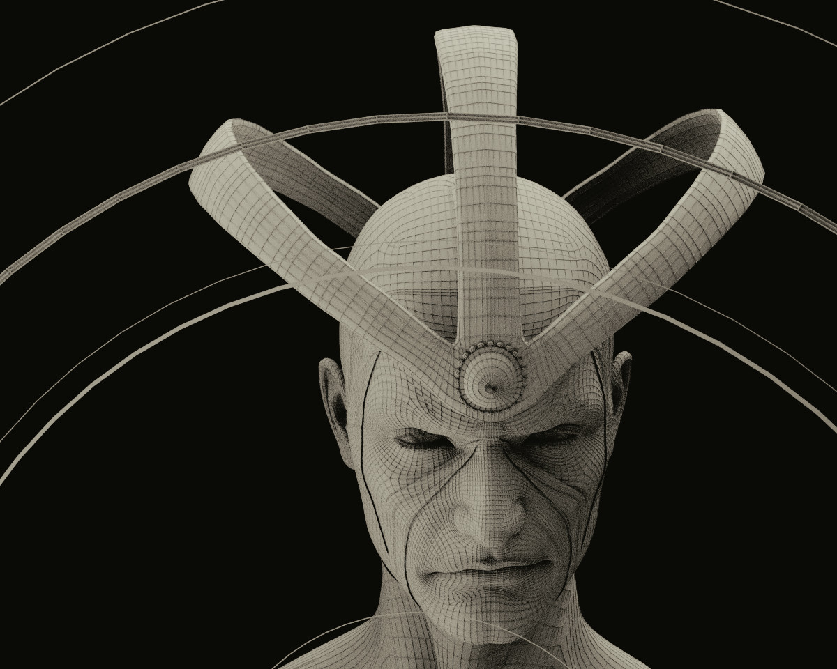 A wireframe render out of Blender using the Wireframe modifier. I don't really care for this method though.