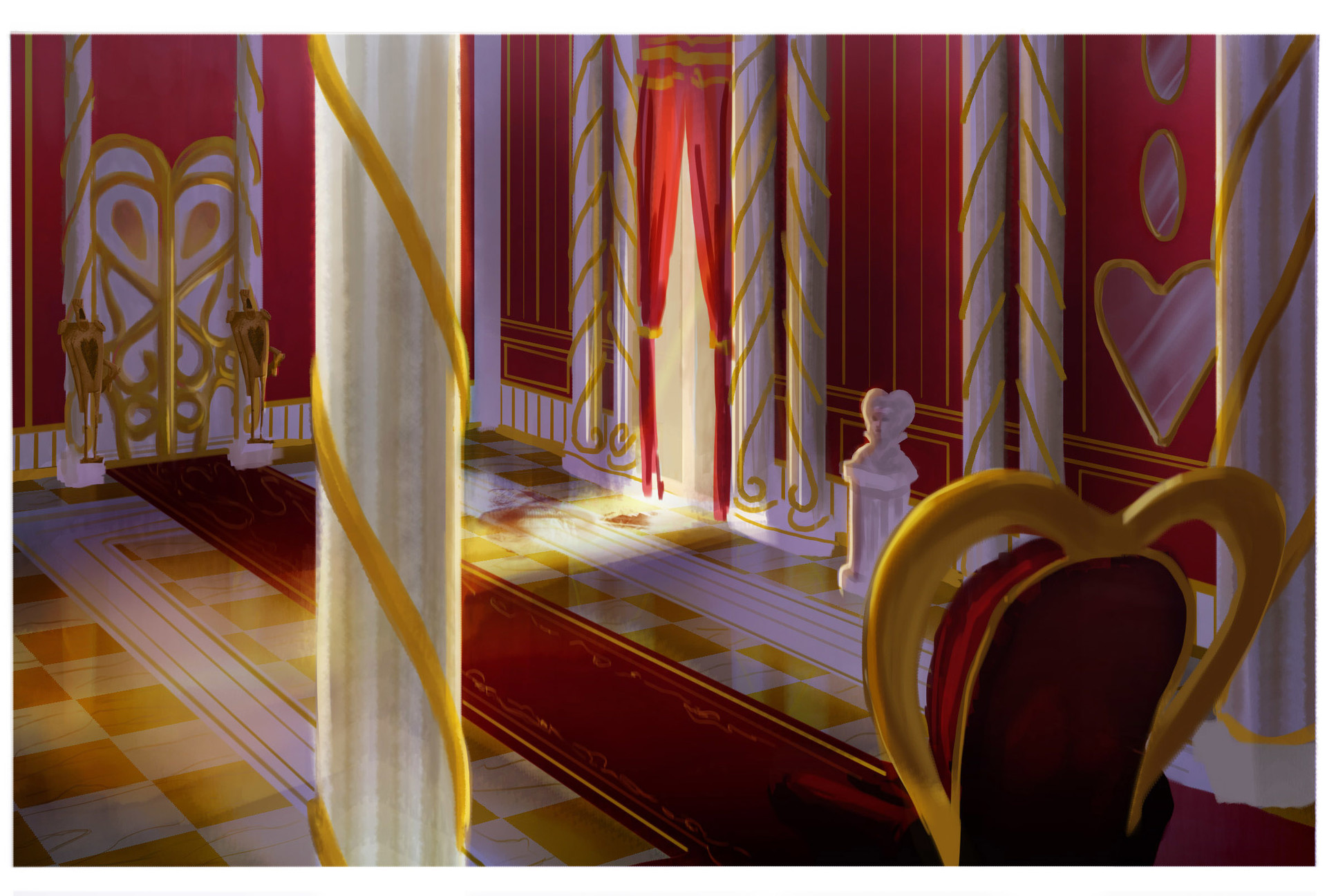 Artstation Queen Of Hearts Environment Designs And Props Chiara D Ambrosio Jump to navigationjump to search. queen of hearts environment designs