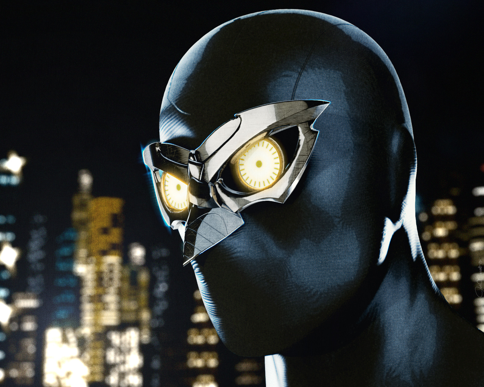 Nighthawk out on the prowl in Chicago.

Just like on his old Earth, Nighthawk takes up residence in Chicago and starts fighting crime, corruption, and whatever else comes his way. In a harsh world, Nighthawk's method are brutal, and sometimes, final.