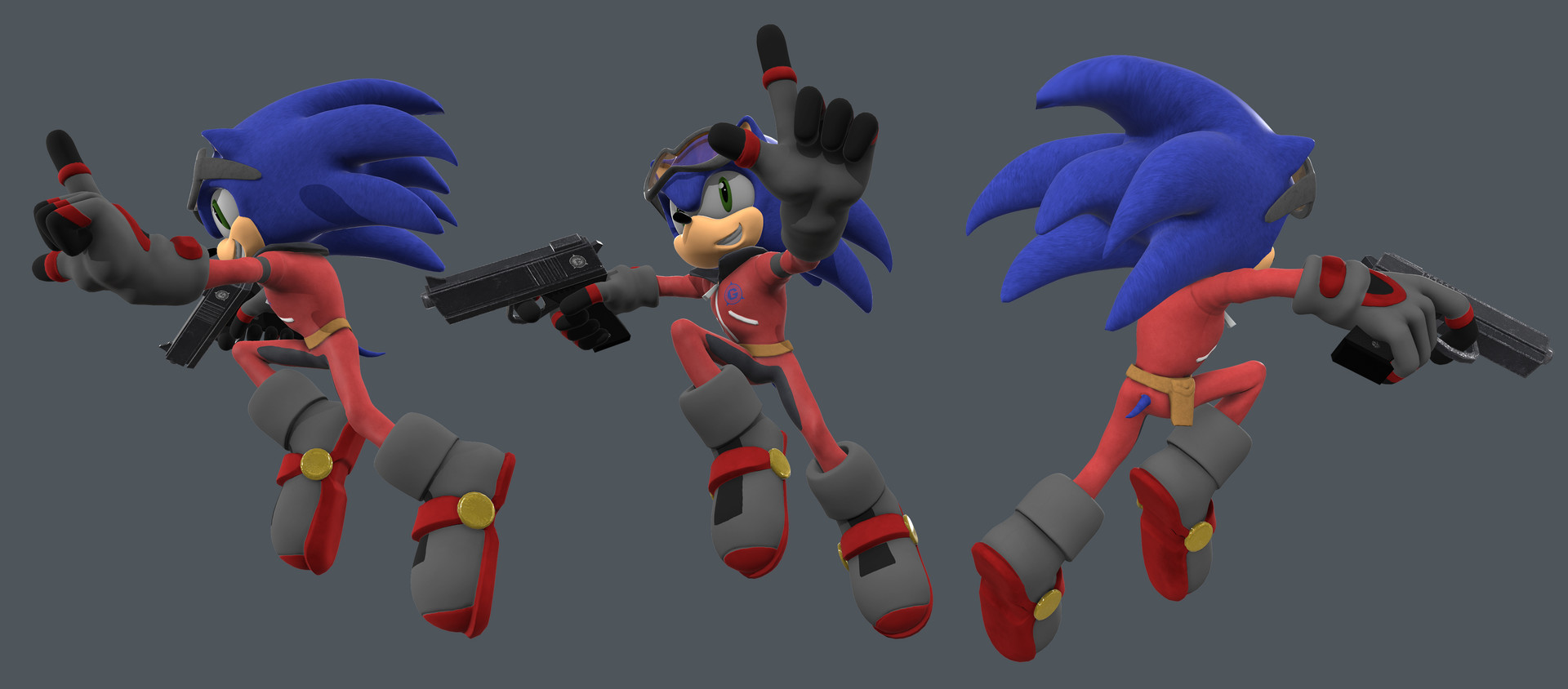 Sonic Shadow Guns Model - Colaboratory