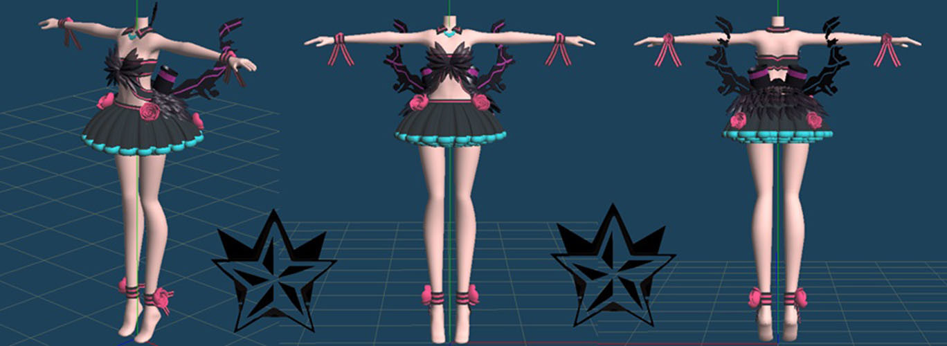 Star Aria Mebae Hatsune Miku 3d Model