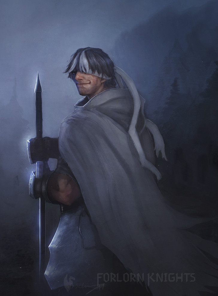 Wan, the Forlorn Knight (finished illustration)