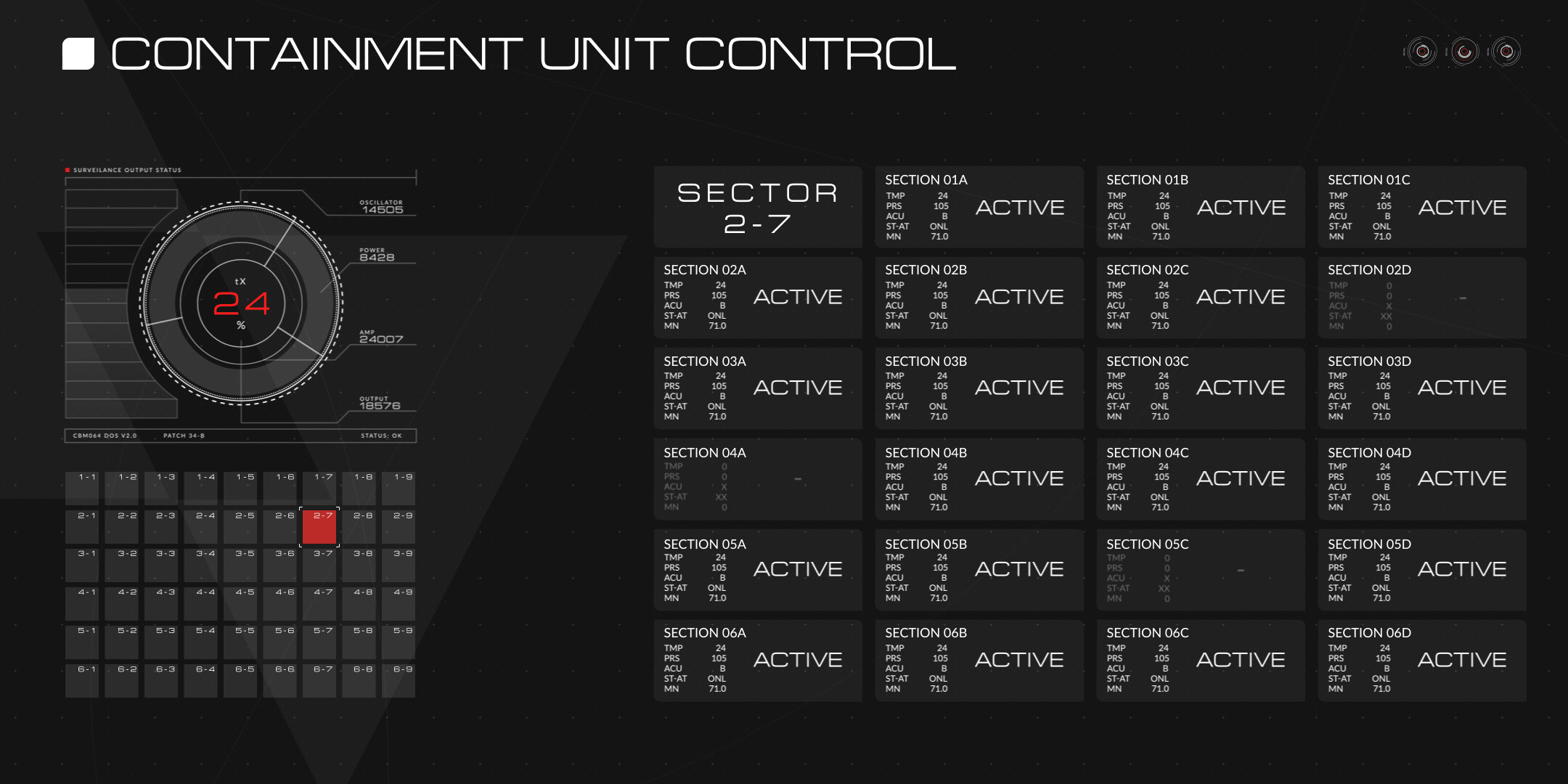 Prisoner X - Containment Unit Control
Additional graphics by Joachim Ljunggren (pixeldust.se)
