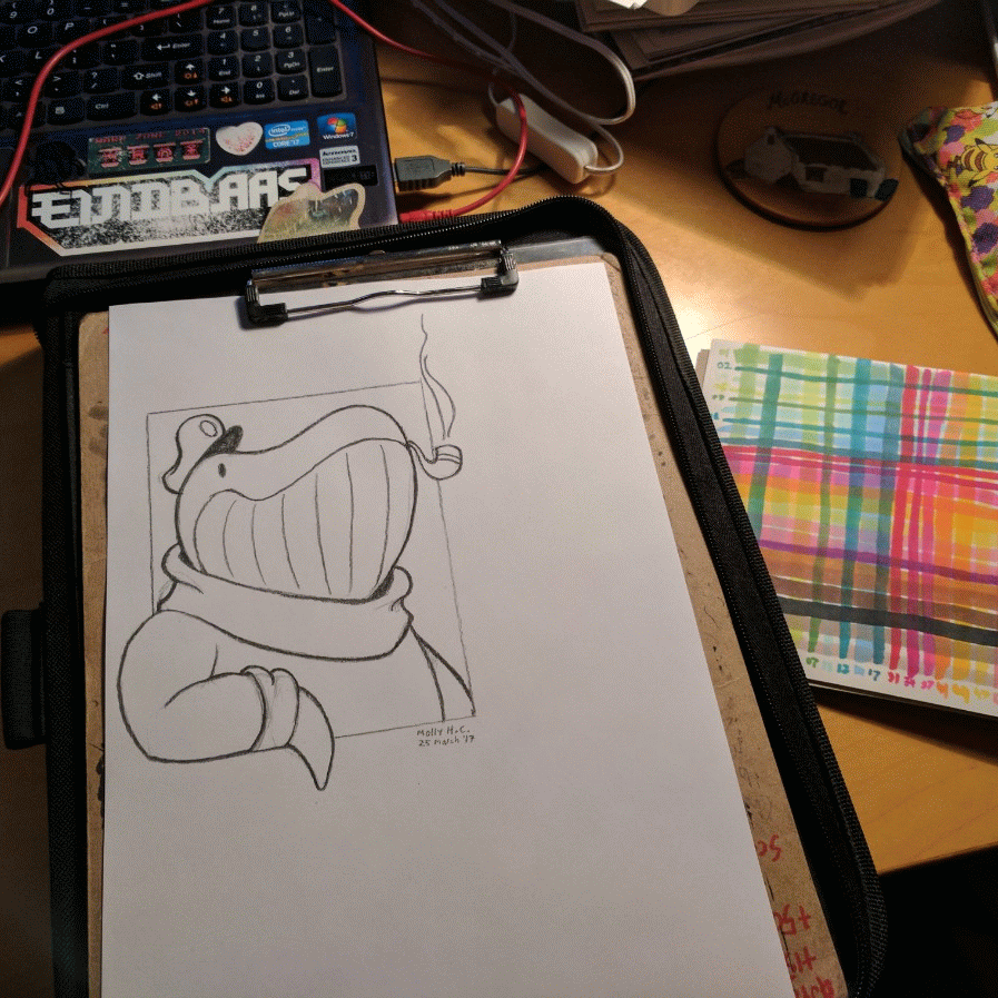 GIF of colouring process