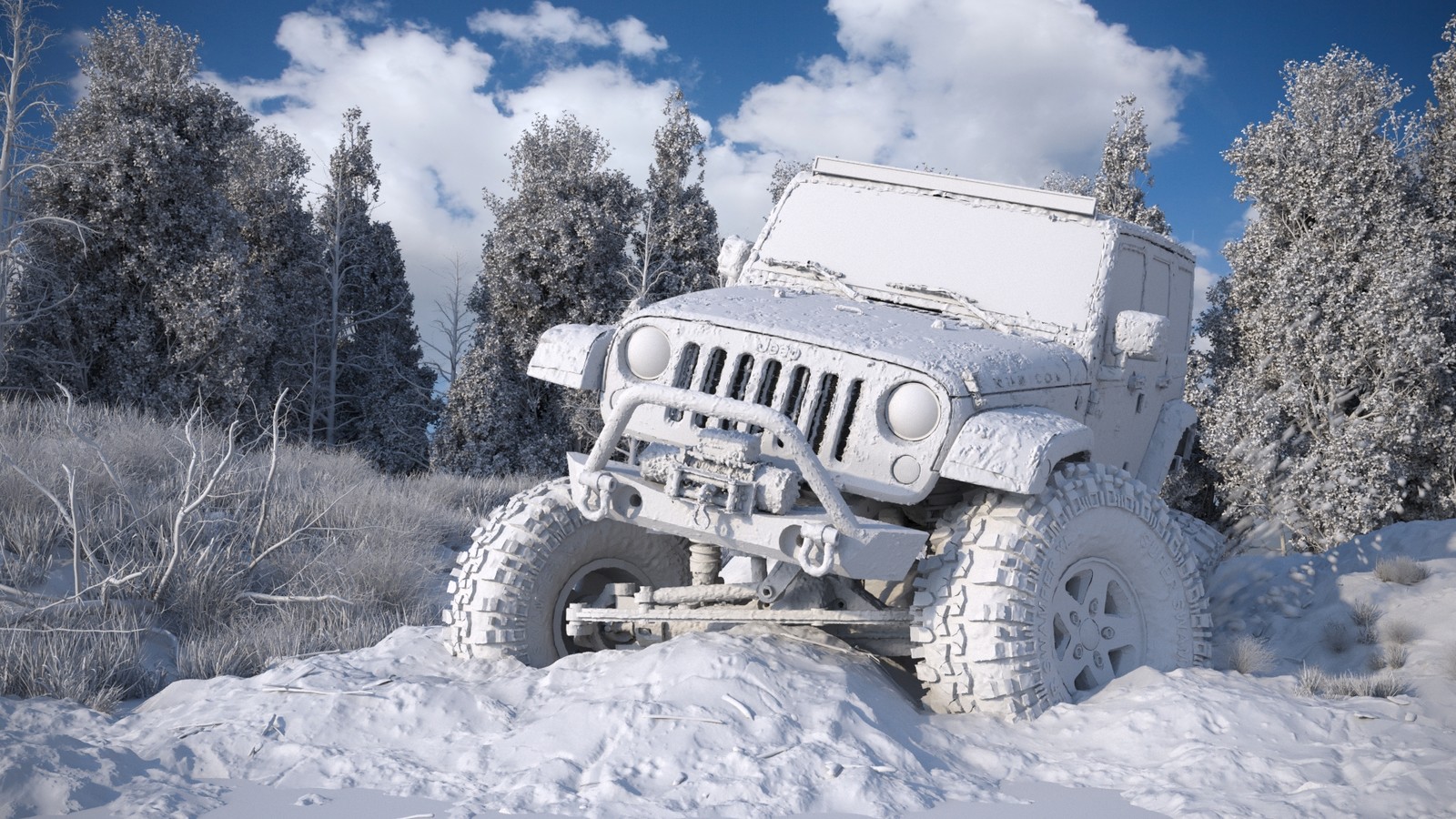 Jeep off Road зима